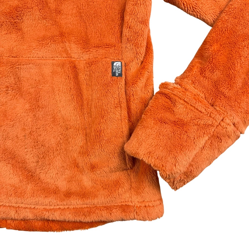 North Face Osito Fleece Pullover Womens‎ Small Orange Gorpcore Teddy Sherpa Cozy - Picture 3 of 6